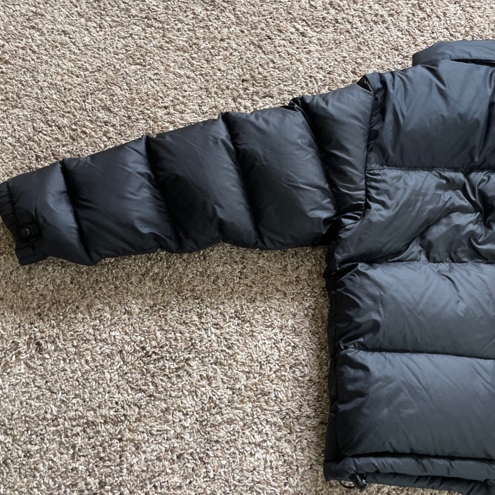 The North Face 700 Womens Black Down Puffer Jacket Ripstop Full Zip Medium M - Picture 13 of 16
